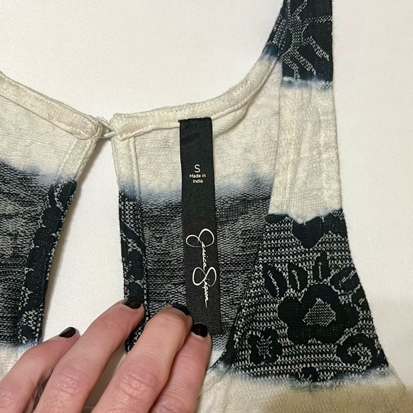 NWT - Jessica Simpson Floral Sundress - Black and Cream - Size Small - Picture 7 of 13